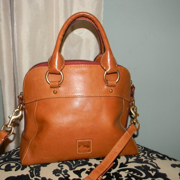 Dooney & Bourke Handbags - DOONEY & BOURKE FLORENTINE CAMERON NATURAL SATCHEL